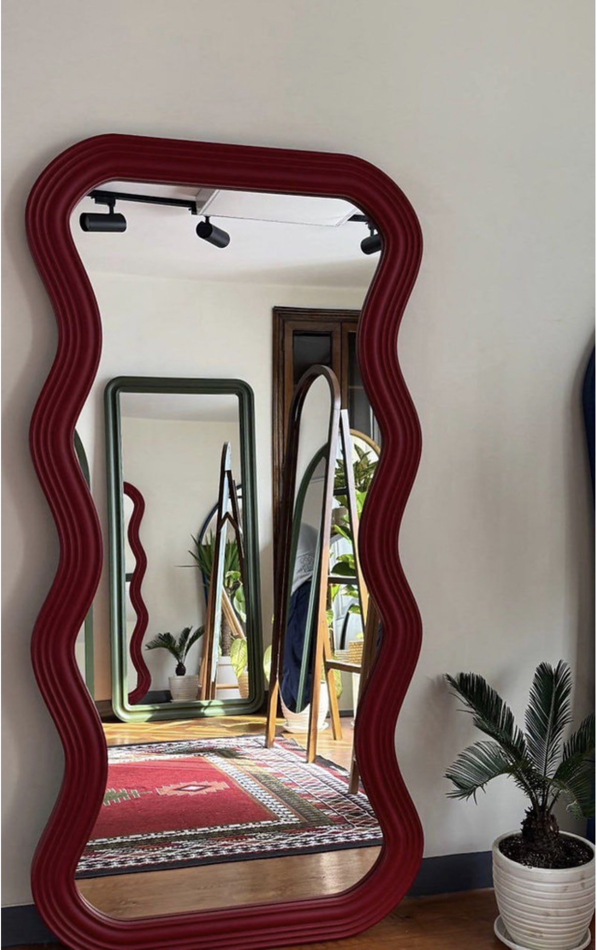 180 x 80 Dalgalı Model Boy Aynası